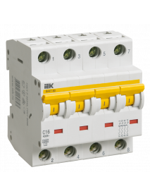 Авт.выкл. ВА 47-60 4Р 1А 6 кА х-ка С IEK