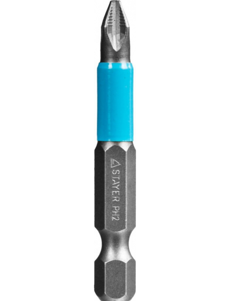 Биты STAYER "PROFESSIONAL" ProFix Phillips, тип хвостовика E 1/4", № 2, L=50мм, 10шт, 26203-2-50-10_z01