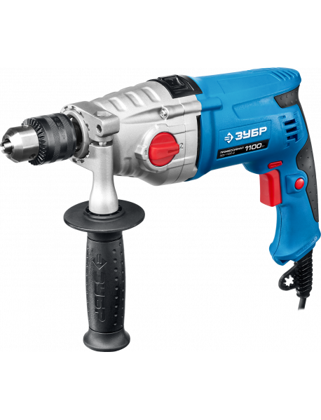 Дрель ударная двухскоростная + кейс ЗДУ-1100-2 ЭРМКМ2