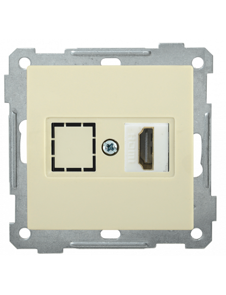 РHDMI-0-Б Розетка HDMI BOLERO кремовый IEK
