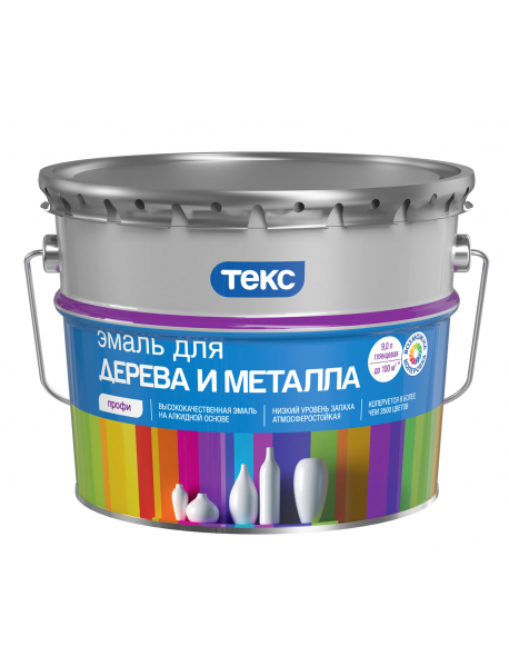 Эмаль для дерева и металла Профи гл. 9л