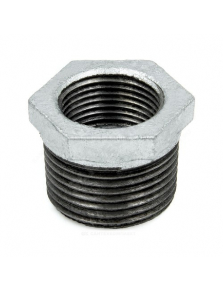 Футорка чугун оц Ду 40х32 (1 1/2"х1 1/4") НР/ВР Fittex PLUS