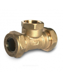 Тройник латунь Ду 25 (1") обжим/ВР EasyFix IWS Neptun