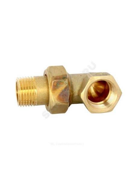 Соединитель латунь американка Ду 10 (3/8") угловой ВР/НР R19 Giacomini R19Y002