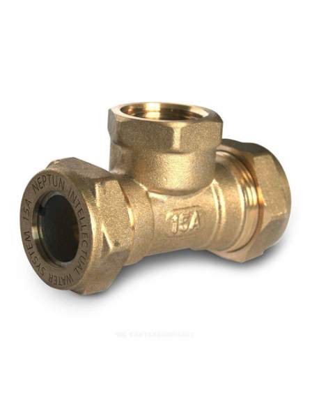 Тройник латунь Ду 15 (1/2") обжим/ВР EasyFix IWS Neptun