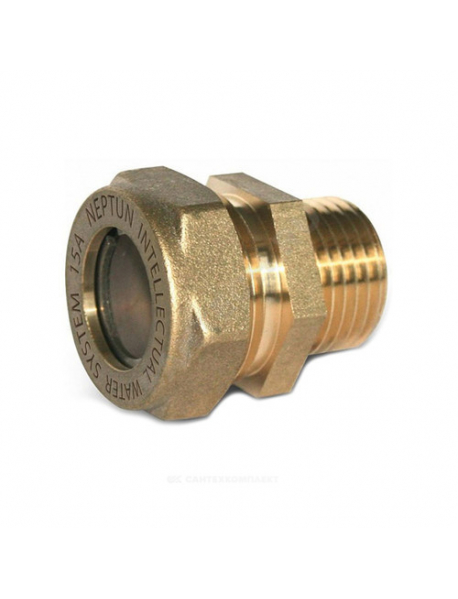 Муфта латунь Ду 32 (1 1/4") обжим/НР EasyFix IWS Neptun