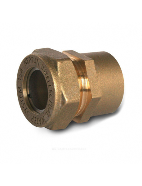 Муфта латунь Ду 20 (3/4") обжим/ВР EasyFix IWS Neptun