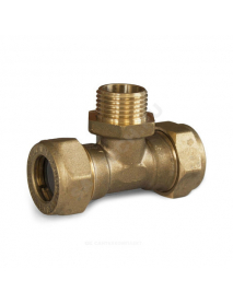 Тройник латунь Ду 15 (1/2") обжим/НР EasyFix IWS Neptun