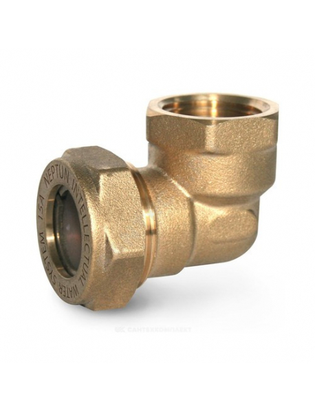 Угольник латунь Ду 25 (1") обжим/ВР EasyFix IWS Neptun