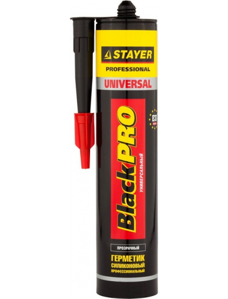 Герметик STAYER "PROFI" силиконовый, прозрачный, 260 мл 41213-2_z01