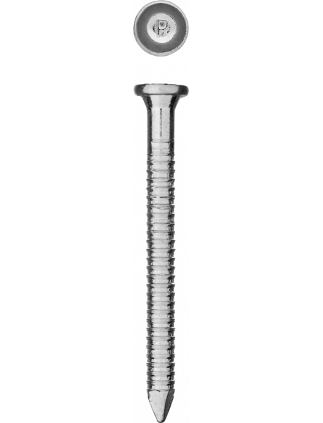 Гвозди ершеные с конической головкой чертеж № 7811-7138, коробка 5 кг