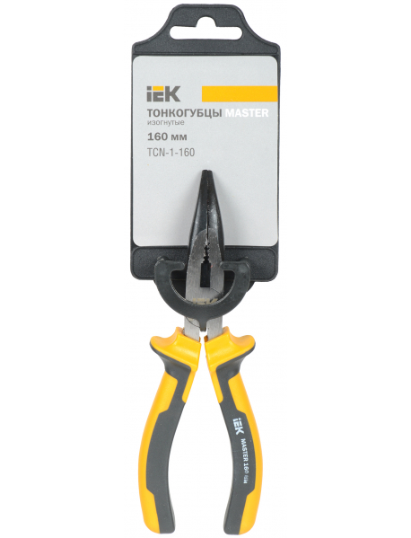 Тонкогубцы изогнутые Master 160мм IEK