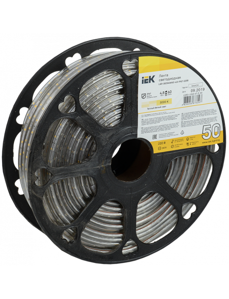 Лента LED 50м LSR-2835WW60-4,8-IP67-220В IEK