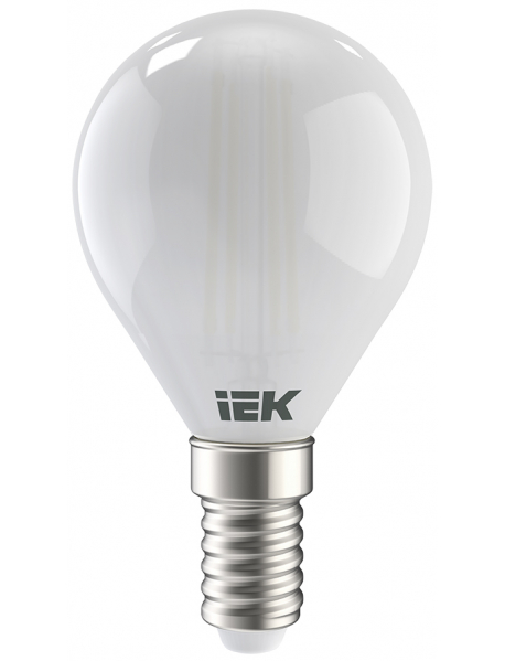 Лампа LED G45 шар матов. 7Вт 230В 3000К E14 серия 360° IEK