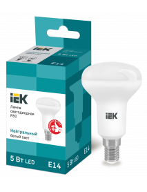 Лампа LED R50 рефлектор 5Вт 230В 4000К E14 IEK