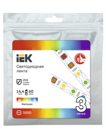Лента LED 3м LSR-5050RGB60-14,4-IP20-12В IEK