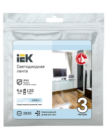 Лента LED 3м LSR-2835W120-9,6-IP65-12В IEK