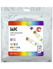 Лента LED 5м LSR-5050RGB60-14,4-IP20-12В IEK