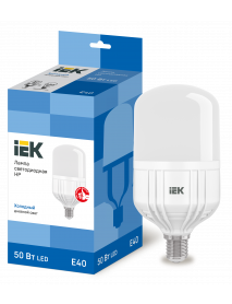 Лампа LED HP 50Вт 230В 6500К E40 IEK