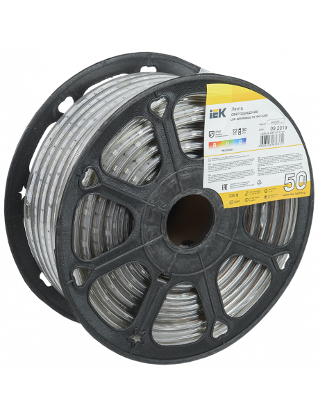 Лента LED 50м LSR-5050RGB30-7,2-IP67-220В IEK
