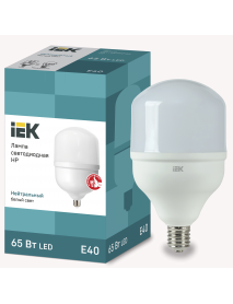 Лампа LED HP 65Вт 230В 4000К E40 IEK