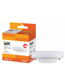 Лампа LED T75 таблетка 10Вт 230В 3000К GX53 IEK