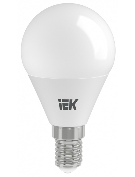 Лампа LED G45 шар 5Вт 230В 4000К E14 IEK