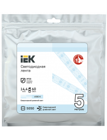 Лента LED 5м LSR-5050W60-14,4-IP20-12В IEK