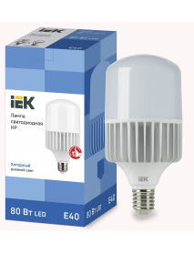 Лампа LED HP 80Вт 230В 6500К E40 IEK