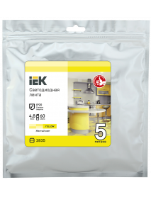 Лента LED 5м LSR-2835Y60-4,8-IP20-12В IEK
