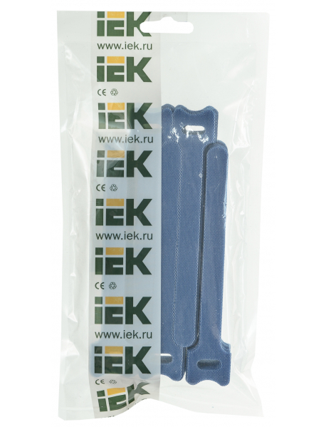 Хомут-липучка ХКл 14х135мм синий (100шт) IEK