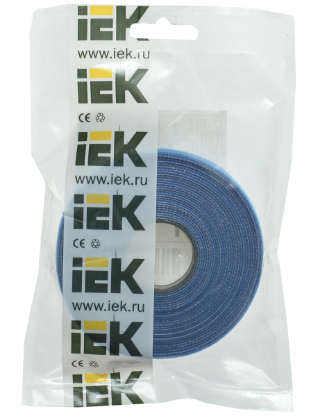 Хомут-липучка ХКл 20мм синий (5м/ролл) IEK