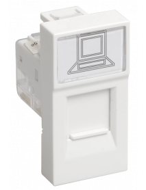 РКИ-10-00-П Розетка информационная RJ-45 UTP кат.5e (на 1 модуль) ПРАЙМЕР белая IEK