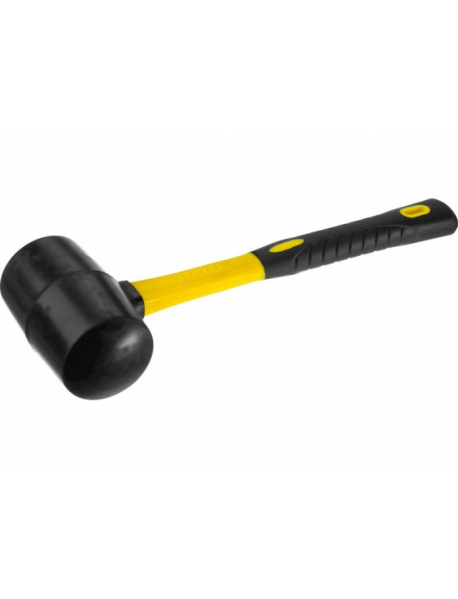 Киянка STAYER "MASTER" резиновая ЧЕРНАЯ, с фиберглассвой ручкой, 230г 2054-40