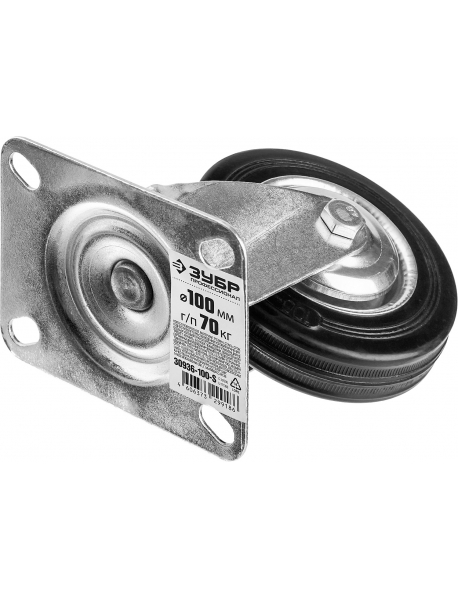 Колеса поворотные из литой резины с металлическим диском