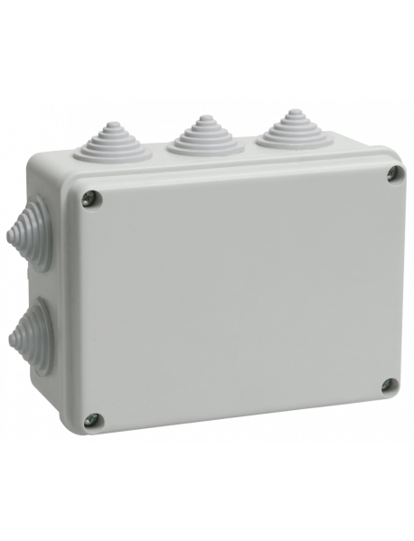 Коробка КМ41242 распаячная для о/п 150х110х70 мм IP55 (RAL7035, 10 гермовводов) Коробка КМ41242 распаячная для о/п 150х110х70 мм IP55 (RAL7035, 10 гермовводов)