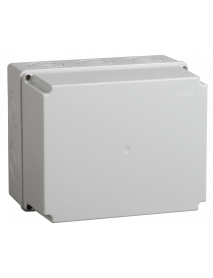 Коробка КМ41274 распаячная для о/п 240х195х165 мм IP55 (RAL7035, кабельные вводы 5 шт)
