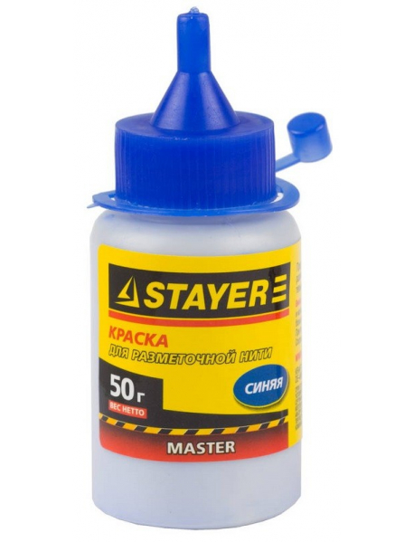 Краска STAYER для разметочных шнуров, синяя, 50г 0640-1_z01