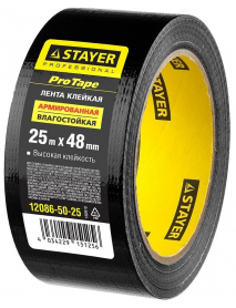 Лента клейкая STAYER "PROFESSIONAL" армированная влагостойкая 12086-50-25