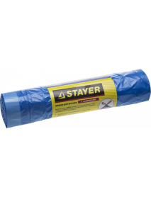 Мешки для мусора STAYER "Comfort" завязками, голубые, 30л, 20шт, 39155-30
