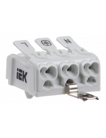 Клемма пружинная соединительная КСПнз3-L+N+PE IEK