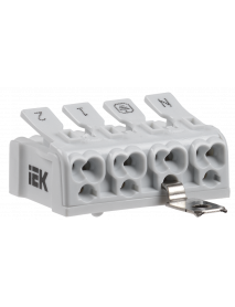 Клемма пружинная соединительная КСПнз4-2L+N+PE IEK