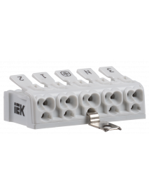Клемма пружинная соединительная КСПз5-3L+N+PE IEK