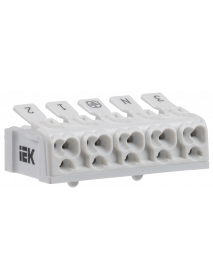 Клемма пружинная соединительная КСПн5-3L+N+PE IEK