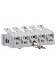 Клемма пружинная соединительная КСПнз5-3L+N+PE IEK