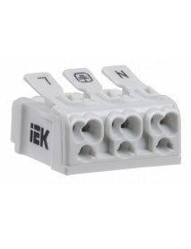 Клемма пружинная соединительная КСП3-L+N+PE IEK