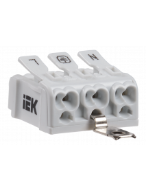 Клемма пружинная соединительная КСПз3-L+N+PE IEK