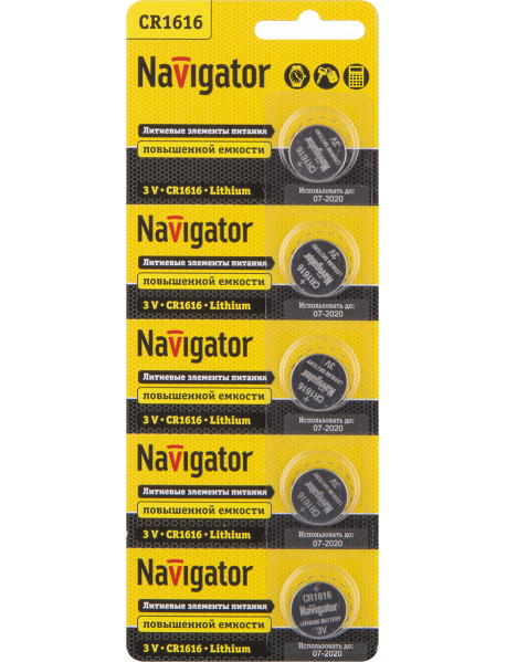 Элемент питания Navigator 94 779 NBT-CR1616-BP5