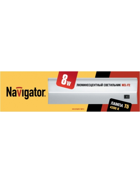 Светильник Navigator 94 561 NEL-F2-E108-T5-840/S (ЛПБ T5 8 Вт)