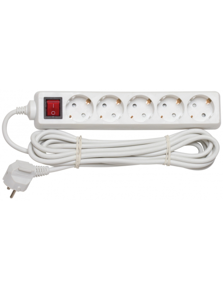 Удлинитель Navigator 94 195 NPE-S-05-300-ESC-3x1 ХХХ с/з с выкл. 5 гн. 3м